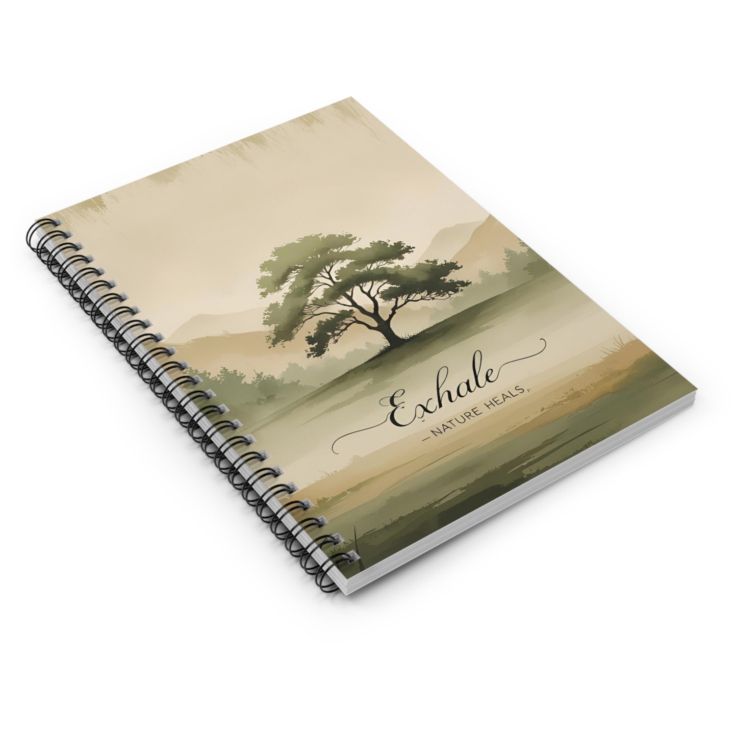Exhale Zen Spiral Notebook - Ruled Line