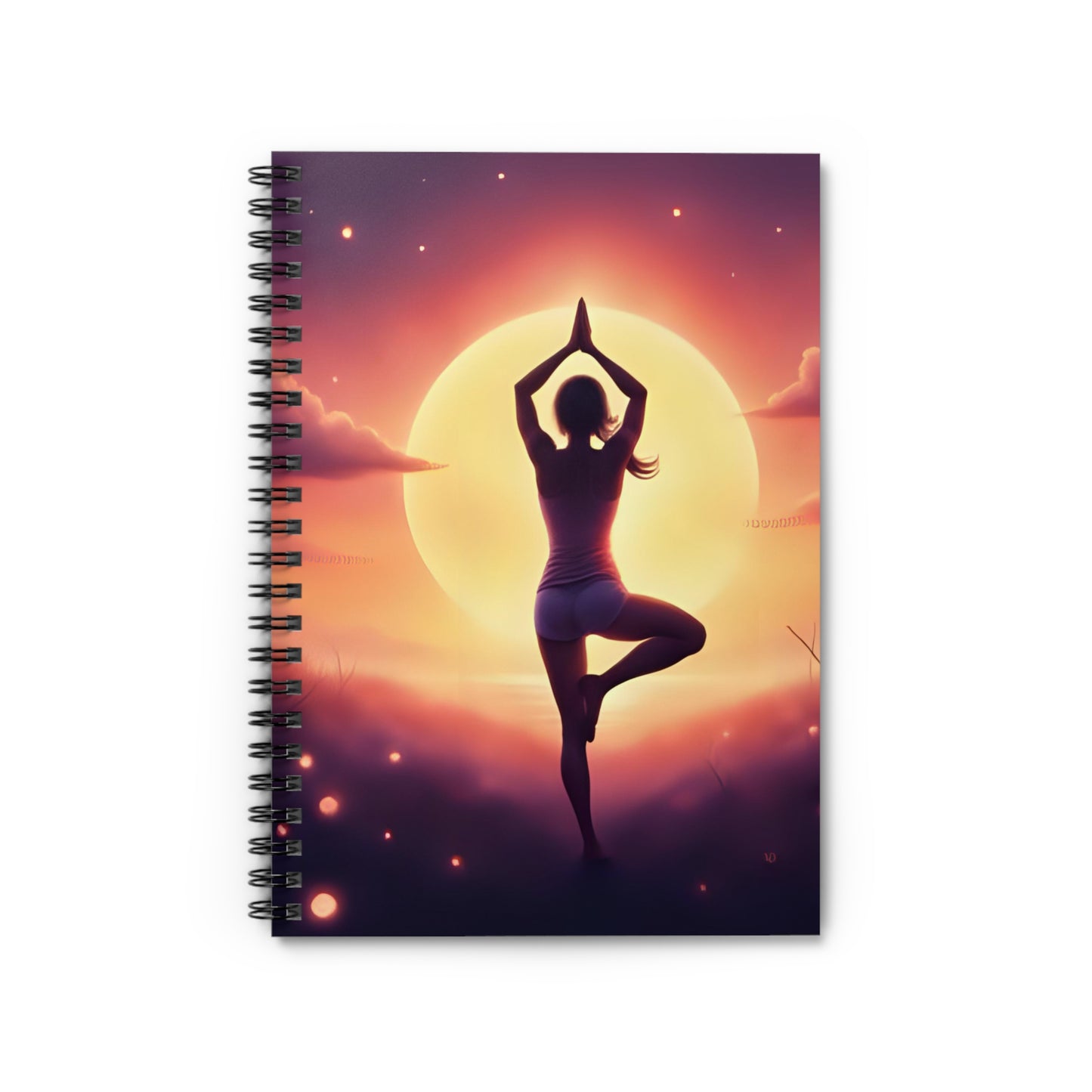 Sun Salutation Yoga Spiral Notebook - Ruled Line
