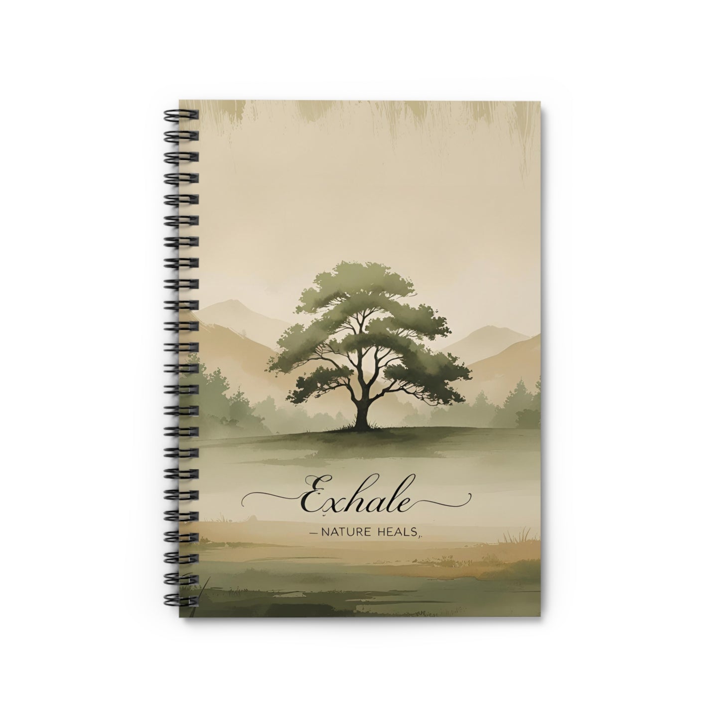 Exhale Zen Spiral Notebook - Ruled Line