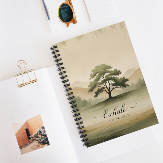 Exhale Zen Spiral Notebook - Ruled Line