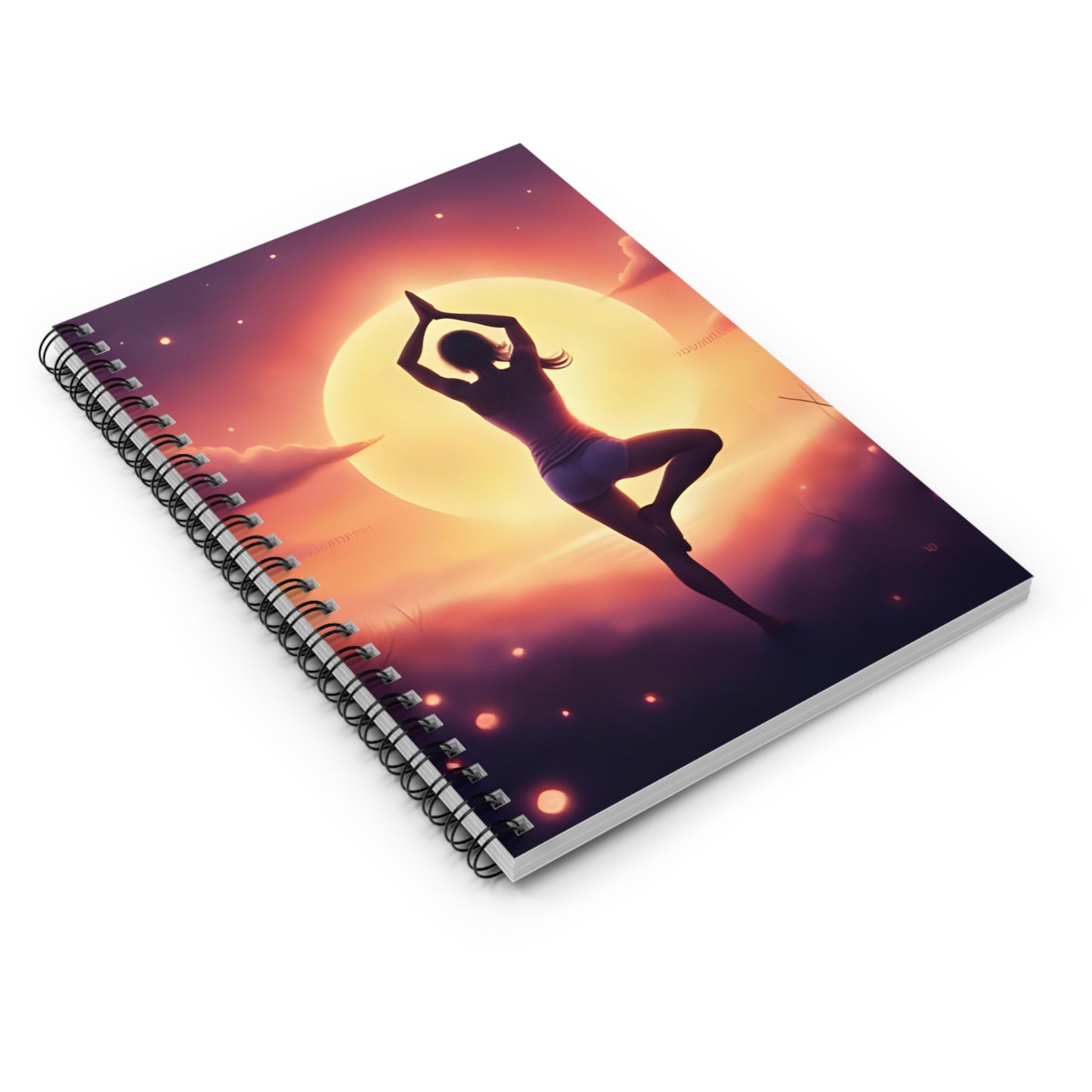Sun Salutation Yoga Spiral Notebook - Ruled Line