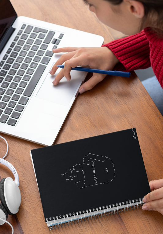 ASCII Mug Spiral Notebook - Ruled Line