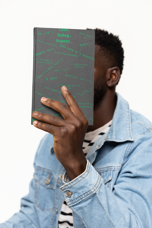 Code Debug Repeat Hardcover Journal Matte