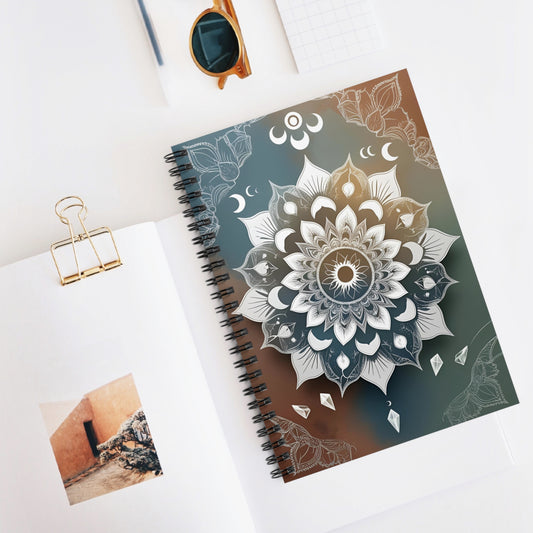 Mandala Spiral Notebook - Ruled Line