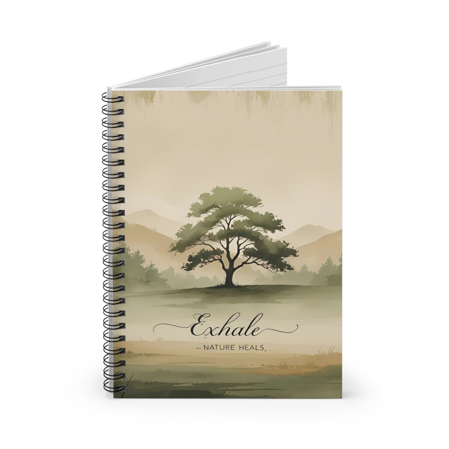Exhale Zen Spiral Notebook - Ruled Line